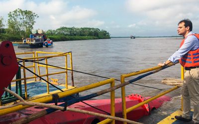 Director Ejecutivo inspecciona trabajos y temas prioritarios de Cormagdalena en Barrancabermeja