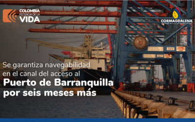 Se garantiza navegabilidad en el canal del acceso al Puerto de Barranquilla por seis meses más.