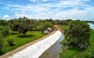 Cormagdalena entrega obra de protección de orilla en Margarita, Bolívar y celebra junto a la comunidad con olla comunitaria