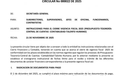 CIRCULAR No 000022 DE 2025